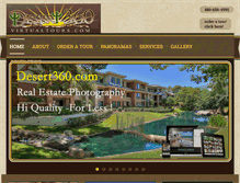 Tablet Screenshot of desert360virtualtours.com